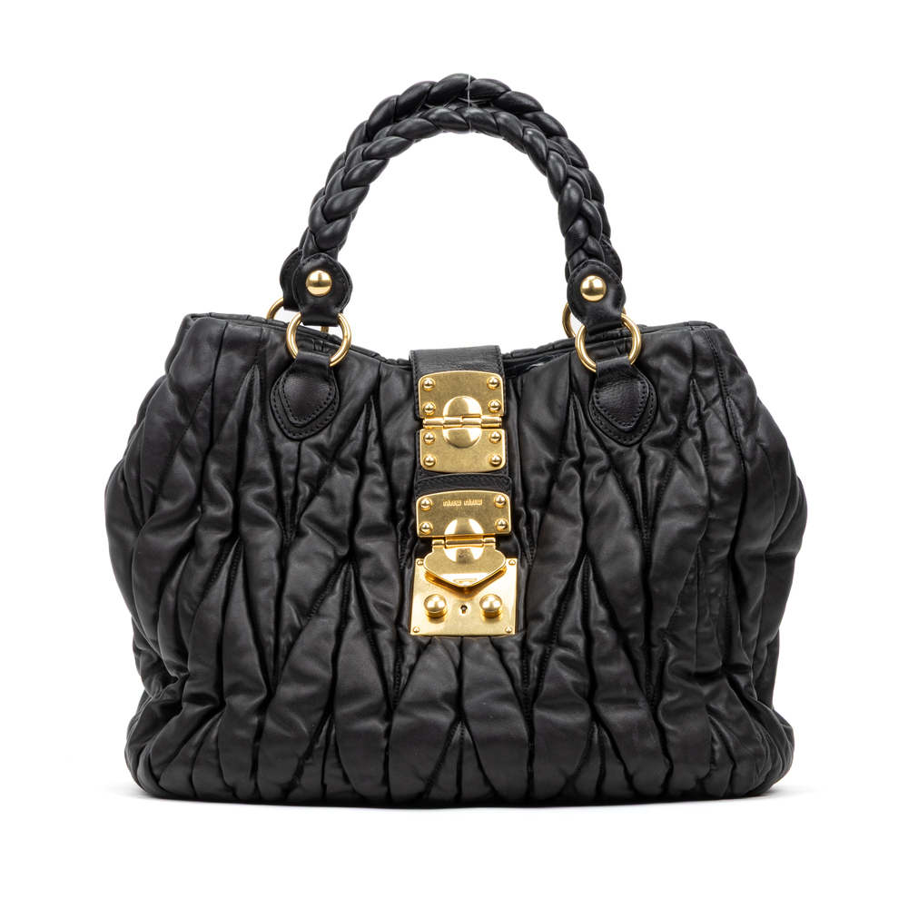 Miu Miu Large Matelasse Tote